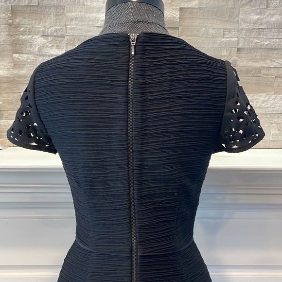 Maeve Laser Cut Basalt Sheath Dress Anthro Size 4 - Picture 9 of 9